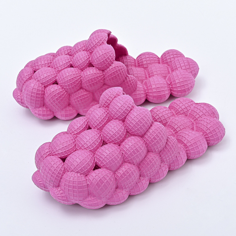 Eva Foam Footwear Massage Women Unisex Bubble Slides Slippers