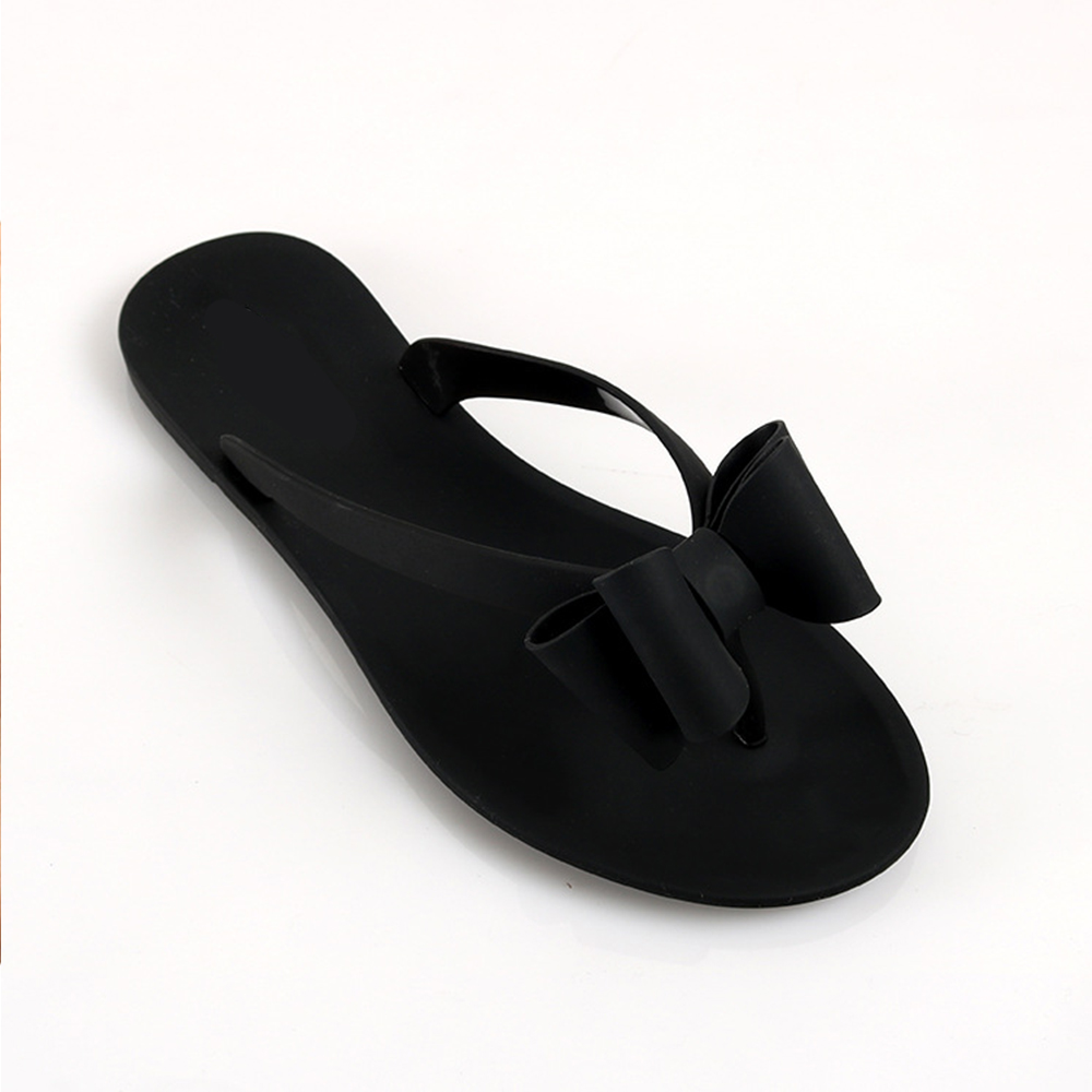 Wholesale Cheap Jelly Butterfly Pvc Sandals Flat Shoes Women Summer Slippers