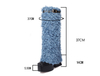 Denim Cowboy Motorcycle Botas Altas Hasta El Muslo Leather Boots Mujer Women Fur Boots Knee-high
