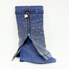 Diamond Rhinestone Denim Cowboy Botas Zapatos De Mujer Ladies Thigh High Boots Chelsea Boots Botas Winter Boots for Women