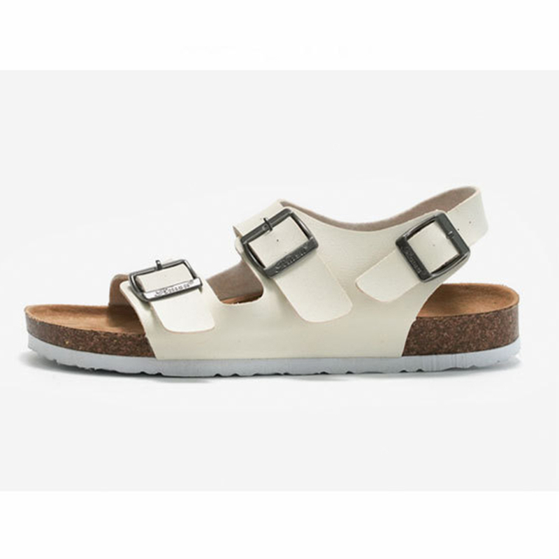 Cork Buckle Sandal PU Upper Clog Sandals Slipper Ankle Strap Luxury Outdoor Cork Sandals Shoes for Men