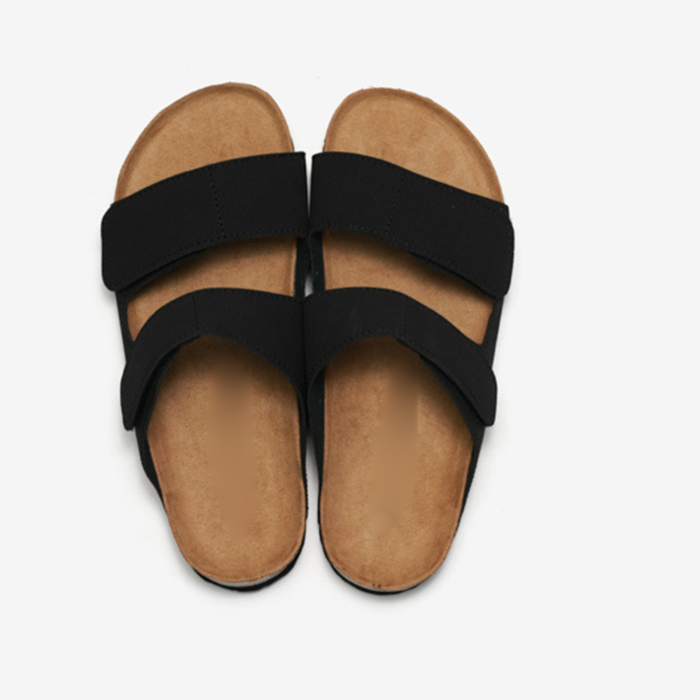 Customized Outdoor Beach Band Arch Support Orthotic Flat Casual Cork Sole Sandals Slip-on Slippers