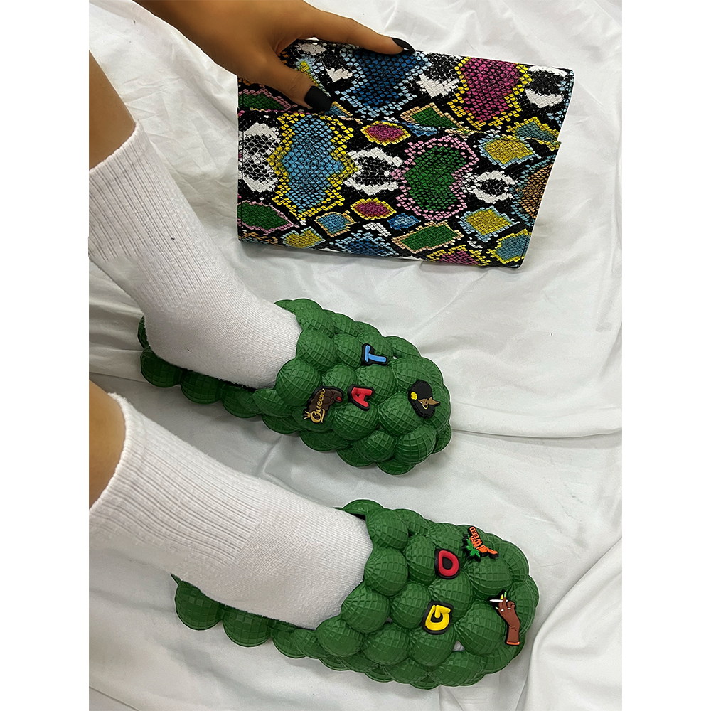Ladies Outdoor Sandals Home House Slippers Women Bubble Slides