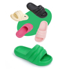 Fashion Couples Women Shower Room Home Non Slip Breathable Soft Sole Shoes Slides Sandals Beach Indoor Custom Logo Slippers