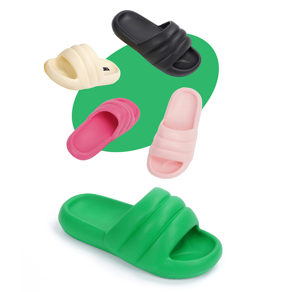 Fashion Couples Women Shower Room Home Non Slip Breathable Soft Sole Shoes Slides Sandals Beach Indoor Custom Logo Slippers