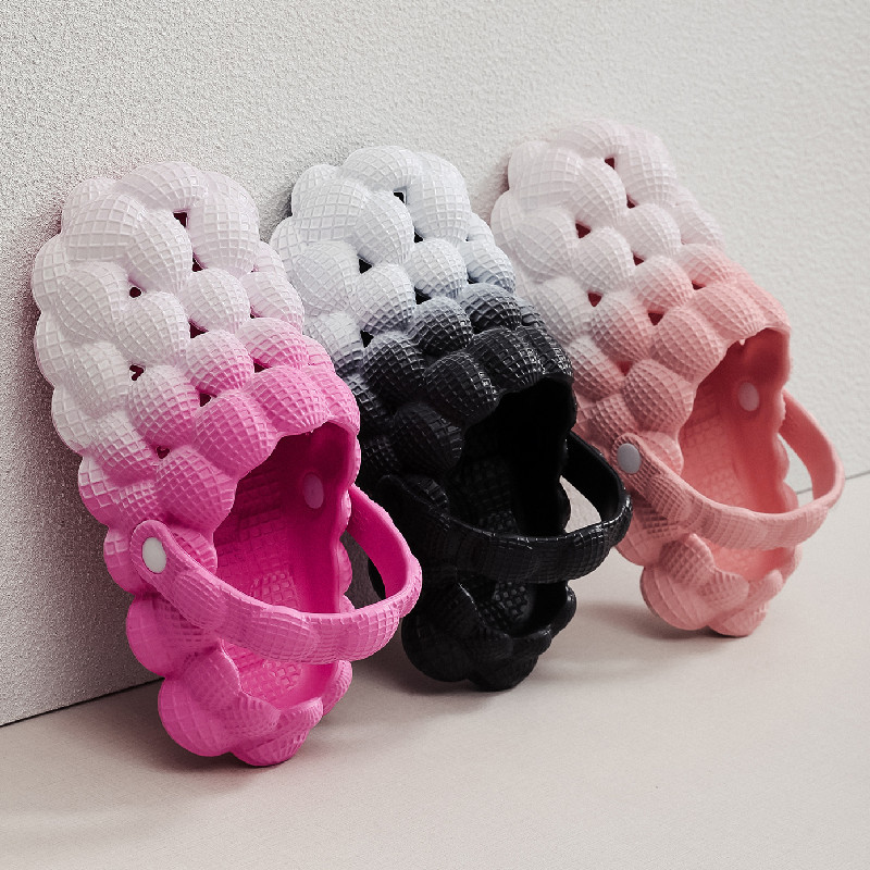 Women's Non Slip Summer Massage Bubble Slides Clogs Sandals Garden EVA Slippers bubble with strap slide fall woman