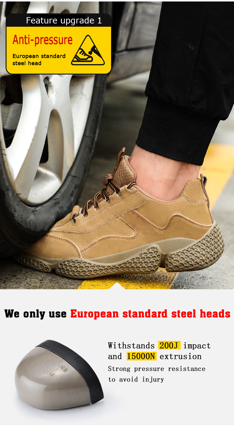 Cat Shoes Ladies Safety Boots with Steel Toe Cap