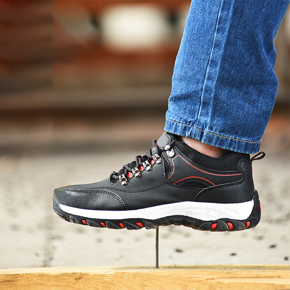 Waterproof Outdoor Welding Boot Work Labor Steel Toe Lightweight Industrial Security Rubber Leather Shoes