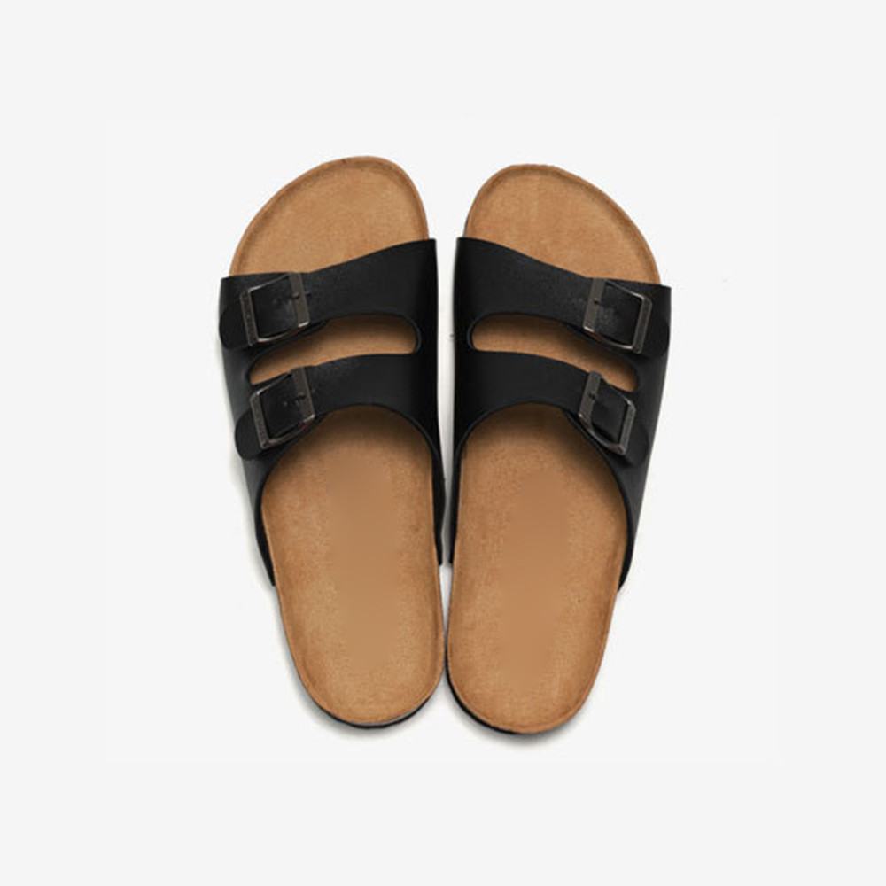 Unisex Buckles Cork Slippers Big Size Clip Foot Non-slip Beach Cool Unisex Slippers