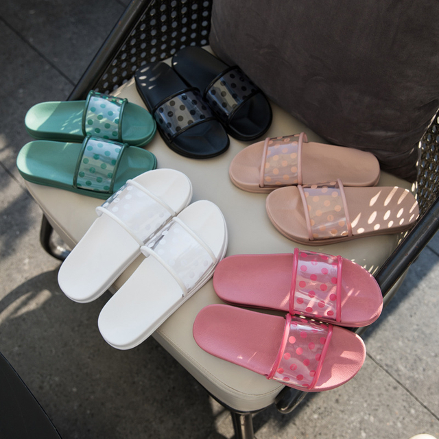 Women Slides Slippers Non-slip Men Sandals Ladies Indoor Flat Slippers