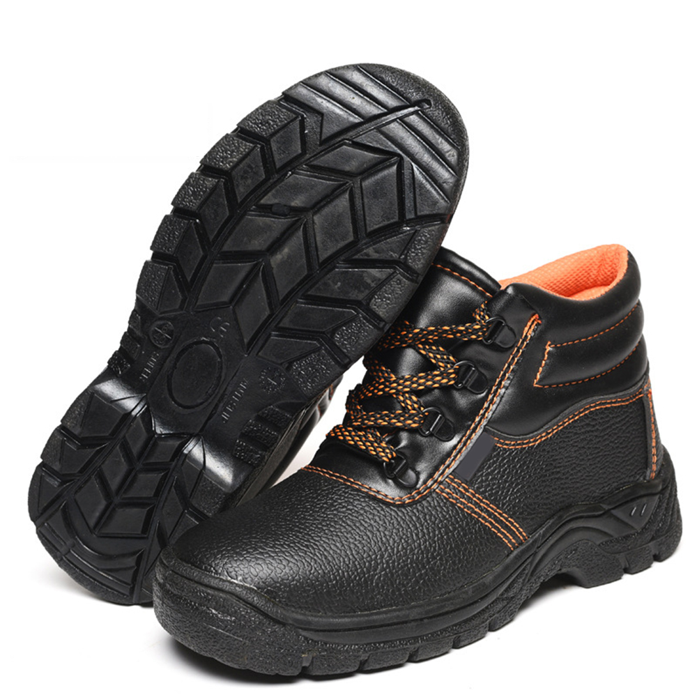 Lightweight Breathable Work Protection Shoes High Cut Steel Toe Safety Canvas Shoe for Men