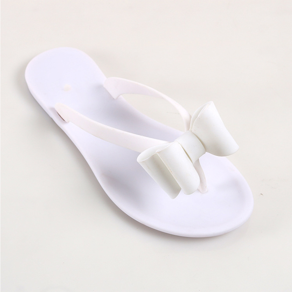 Wholesale Cheap Jelly Butterfly Pvc Sandals Flat Shoes Women Summer Slippers