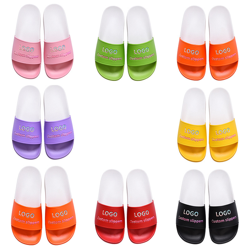 Oem Odm 1 Piece Custom Logo Designer Slippers Indoor