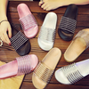 Shiny Bling Diamond Flat Bottomed Slippers Pvc