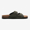 Print Design Upper With Cork Sole Slip-on Slides For Ladies And Men