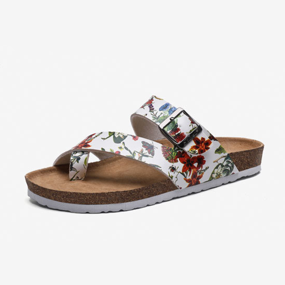Summer Fashion Sexy Womans Flat Casual Sandals Slippers Cork Sole Sandals Women