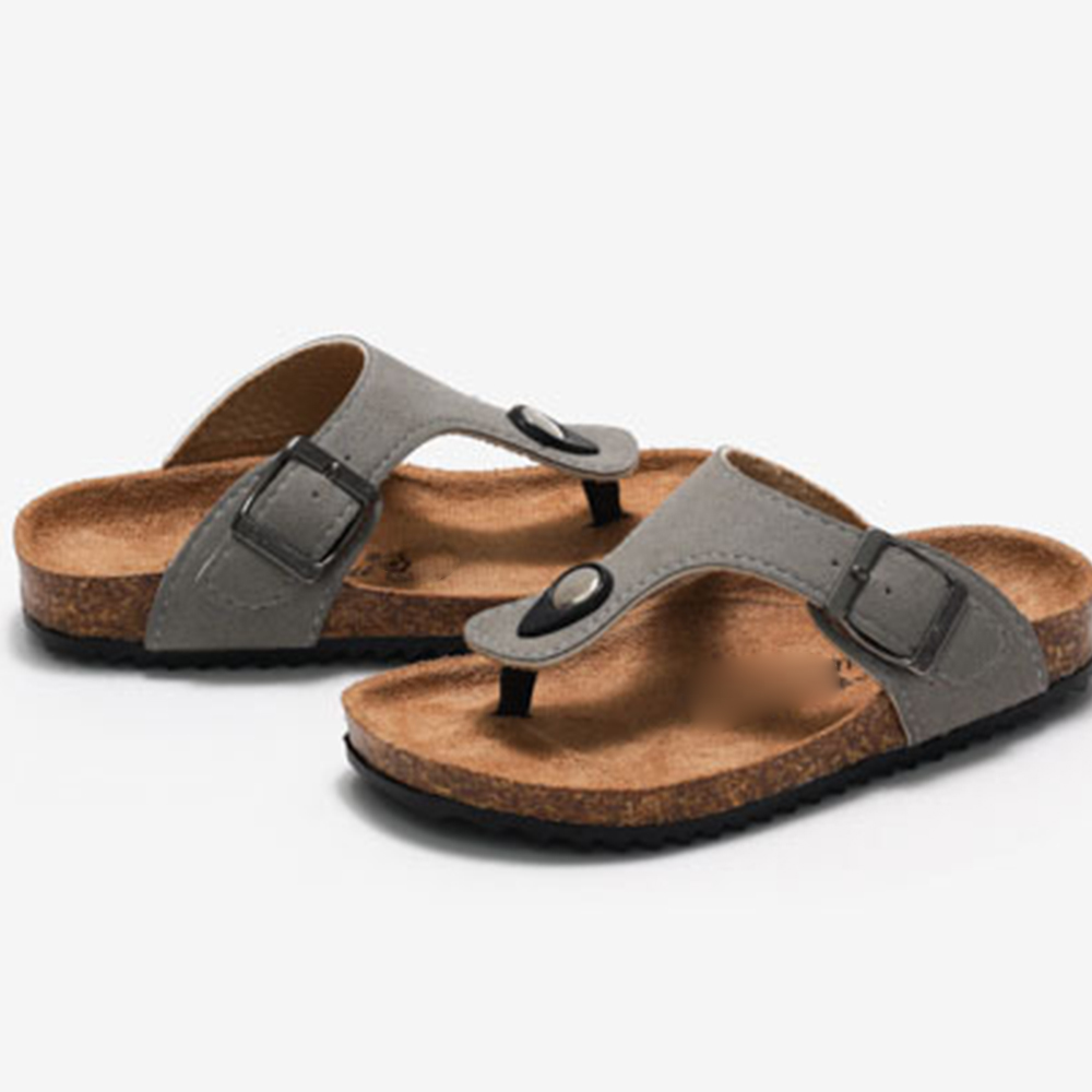 Wholesale Custom Flat Beach Kids Children Cork Flip Flops Flip-flops Slippers Sandals For Kids Girls