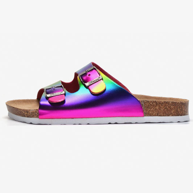 Fashion Ladies Sole Cork Slippers Women Beach Slides Summer Casual Slipper Sandals