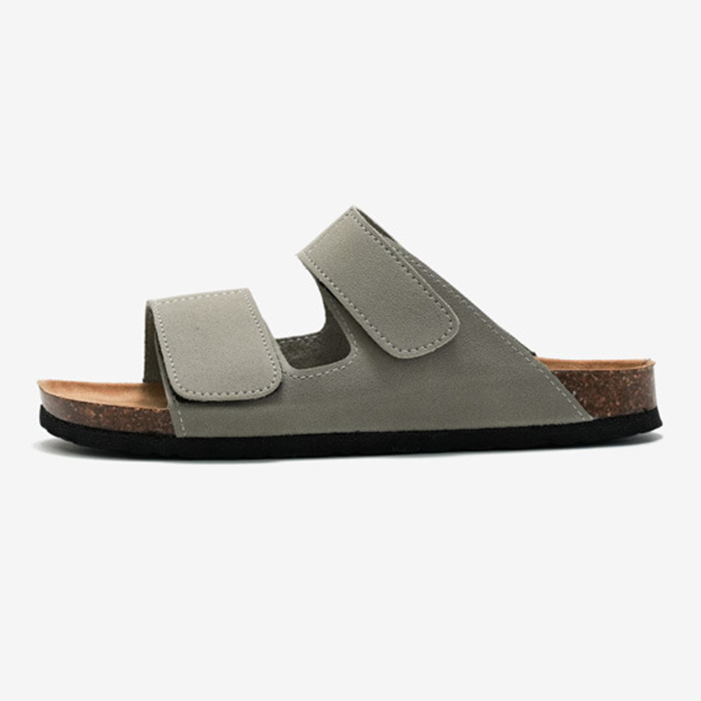 Customized Outdoor Beach Band Arch Support Orthotic Flat Casual Cork Sole Sandals Slip-on Slippers