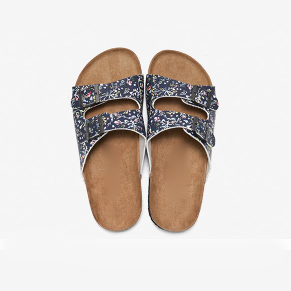 Slippers Beach Buckletwo Straps Cork Sandals Cork Soles for Sandals