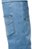 Wedge Heel Pointed Toe Denim Cowboy Knee High Long Boots Women Knee Botas Altas Shoes Custom Boots Button Booties for Women Girl