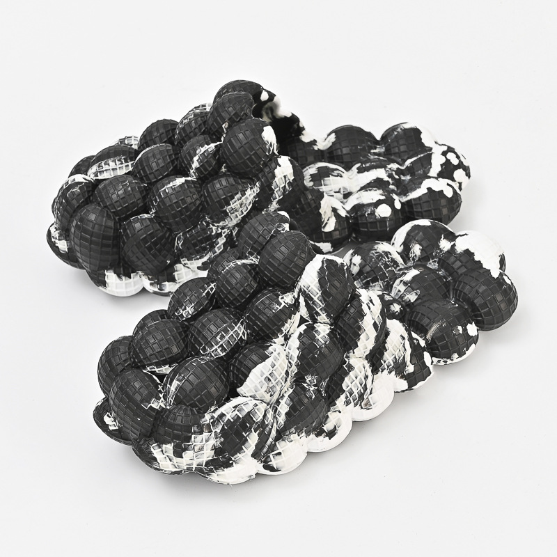 Summer Casual Pvc Flat Shoes Cushioning Trending Custom Slides Slippers Bubble Slides