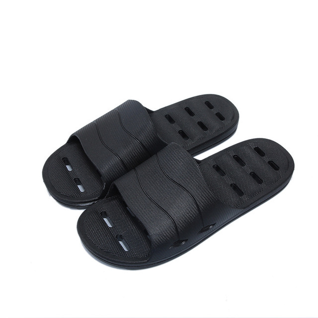Quick Drying Bathroom Foam Non-slip Drain Holes Water Leakage Slide Slippers for Women