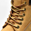 Yellow Leather Cat Shoes Men Work Boots