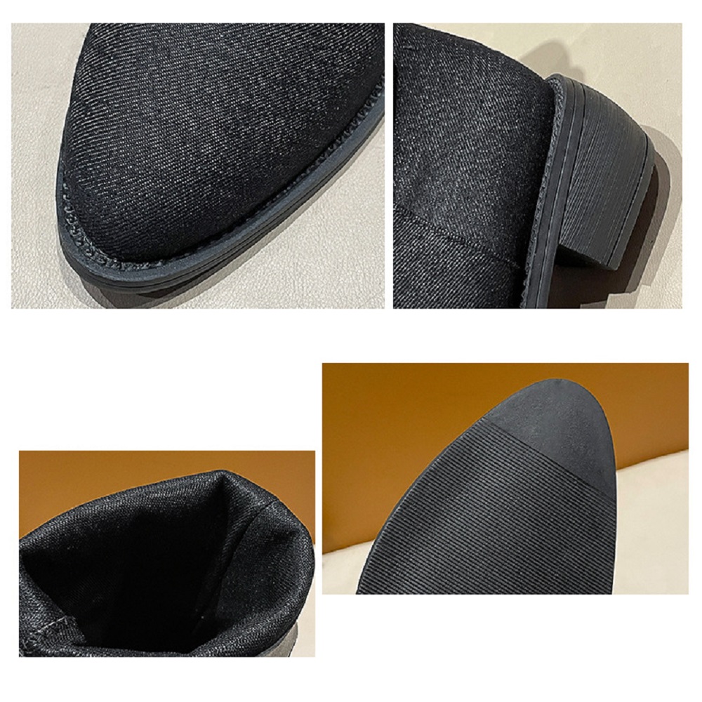 High Quality Ccowboy Boots Women Fashionable Handmade 100% Cowboy Boots Women Black