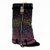 Diamond Rhinestone Denim Cowboy Botas Zapatos De Mujer Ladies Thigh High Boots Chelsea Boots Botas Winter Boots for Women