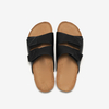 Factory Wholesale High Quality Suede Straps Summer Sandals with Cow Leather Insock