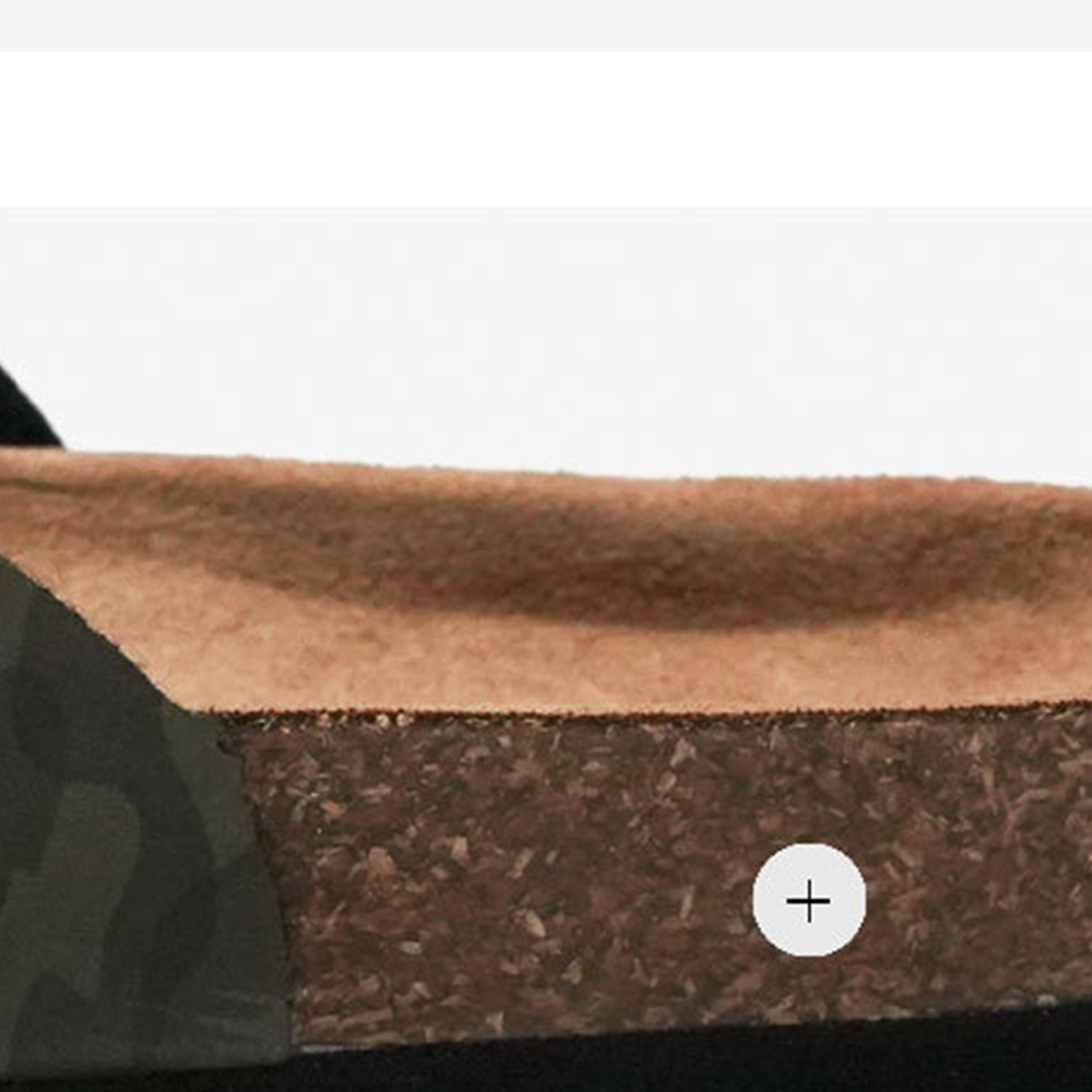 Print Design Upper With Cork Sole Slip-on Slides For Ladies And Men