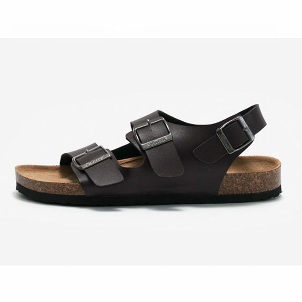 Cork Buckle Sandal PU Upper Clog Sandals Slipper Ankle Strap Luxury Outdoor Cork Sandals Shoes for Men