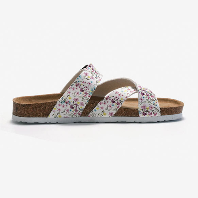 Fashion Design Leisure Comfortable Breathable Shoes Outdoor Ladies Cork Flat Sandals Women Flip-Flops Slippers