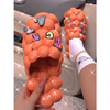 Custom Summer Women Bubble Slippers Sandals Ladies Massage Bubble Slides With Charms For Men Female
