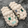 Custom Rhinestone Bling Bling Walking Outdoor Bubble Slides for Women