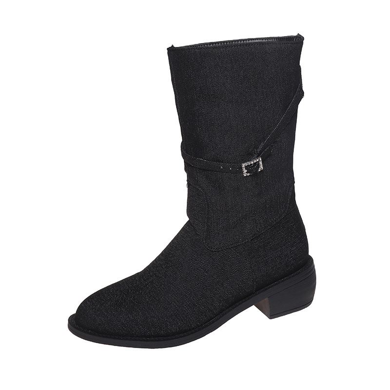 High Quality Ccowboy Boots Women Fashionable Handmade 100% Cowboy Boots Women Black