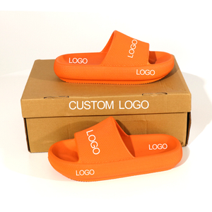 Customizable Orange EVA Slippers with Personalized Logo