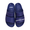 Double Strap House Indoor Slippers with Logo