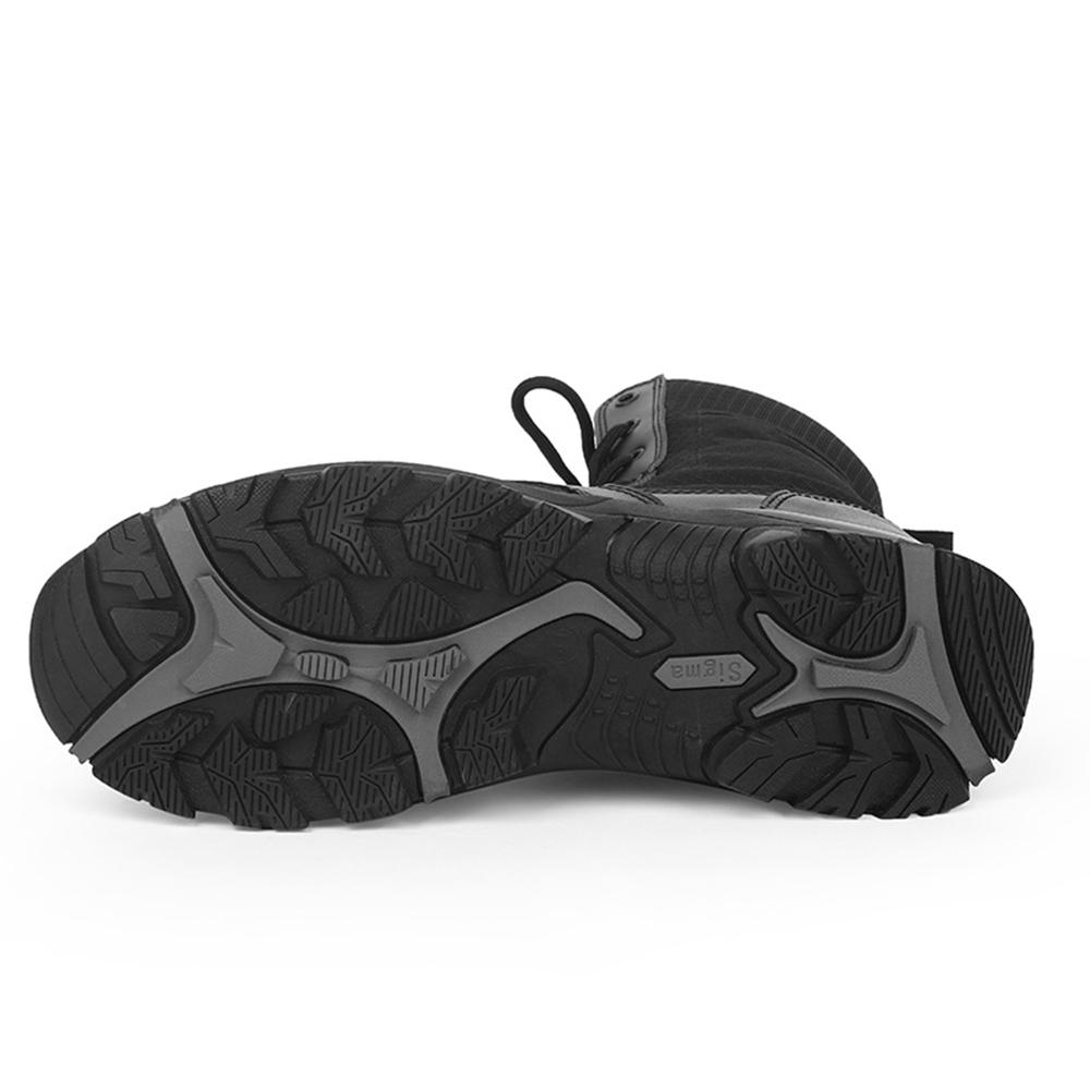 Black Security Work Boots for Men Steel Toe