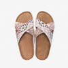 Cross-strap Design Upper Ladies Cork Summer Girls Beach Casual Slides Slippers Fashion Sandals