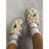 Custom Rhinestone Bling Bling Walking Outdoor Bubble Slides for Women