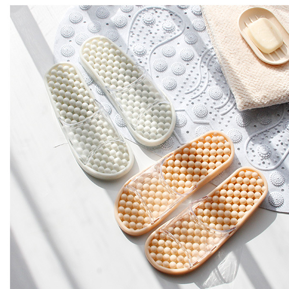 Summer Bathroom Bathroom Home Anti Slip Massage Slippers Indoor