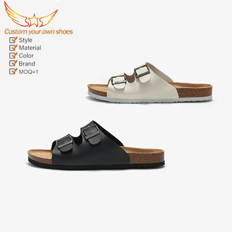 Cork Sole Slipper Women Summer Men Beach Slippers Fashionable Casual Ladies Comfort Slippers