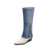 Denim Cowboy Boots Women Shoes Height Increasing Botas Altas Damas Women's Boots Winter Booties Boot Shoes 