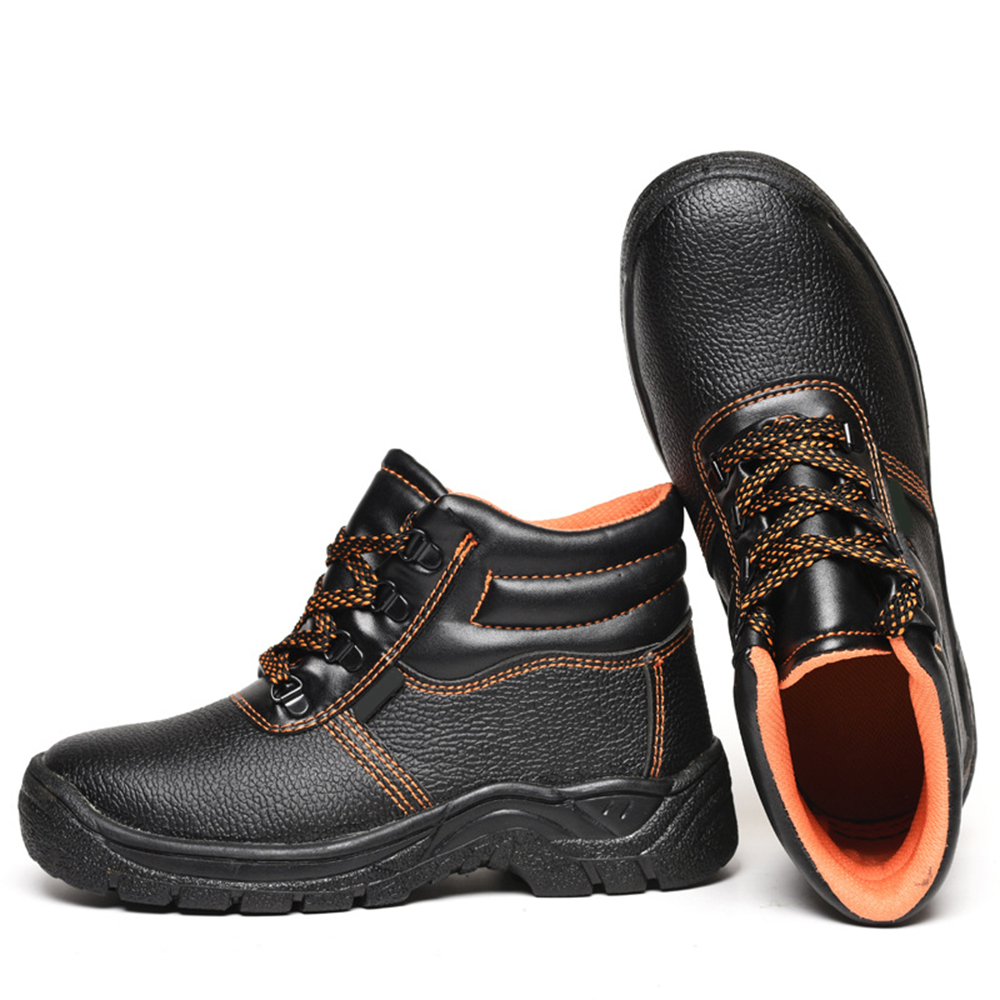 Lightweight Breathable Work Protection Shoes High Cut Steel Toe Safety Canvas Shoe for Men
