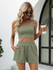 Two Piece Summer Outfits Women Shorts Sets