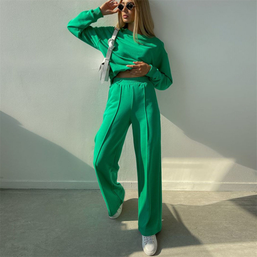  Joggers Track Two Pieces Loosen Sweat Outfits