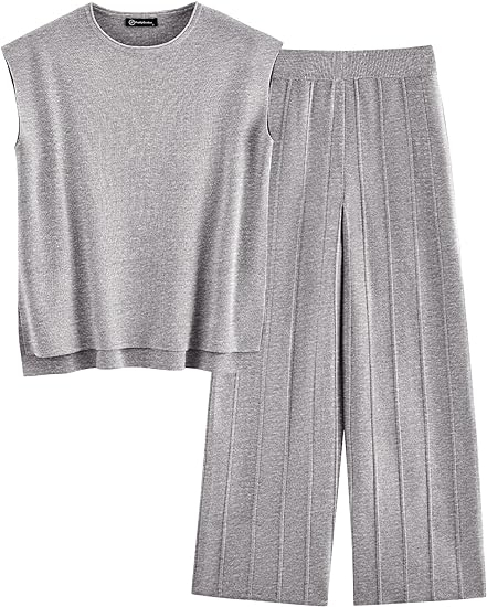 Women's 2 Piece Outfits Knit Loungewear