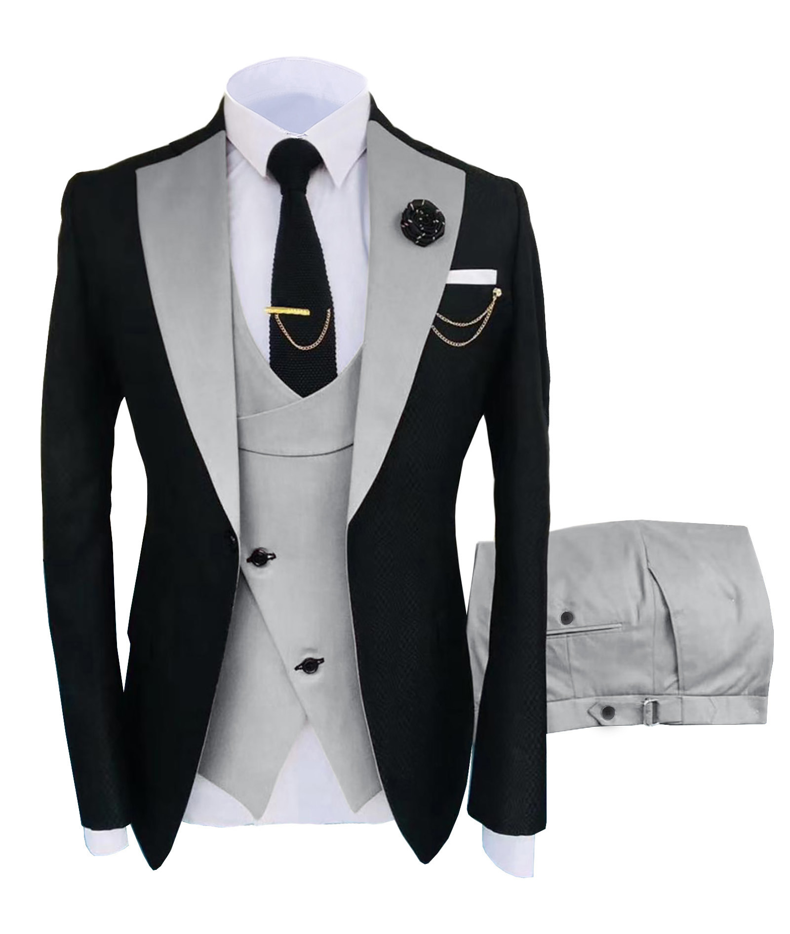 Custom Printing Logo Fashion Wedding Suits Sets For Men Turkish Mens Suits